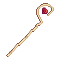 Ruby willow staff