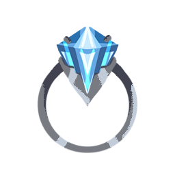 Silver diamond ring