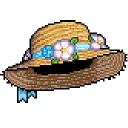 Azure summer hat